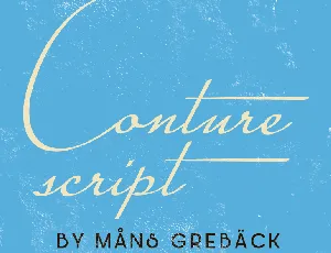 Conture Script PERSONAL USE font