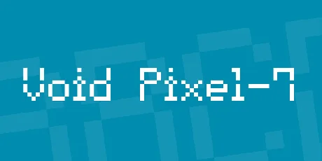 Void Pixel-7 font