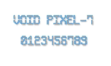 Void Pixel-7 font