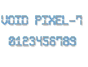 Void Pixel-7 font