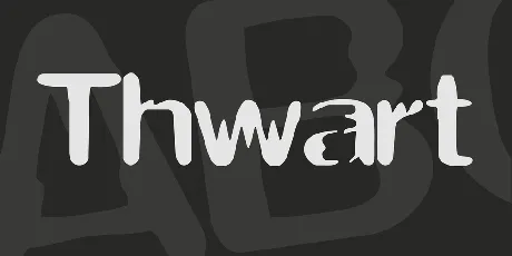 Thwart font