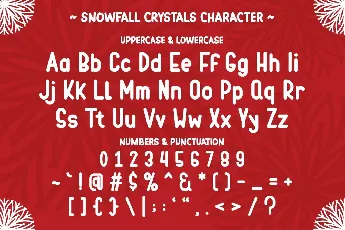 Snowfall Crystals font