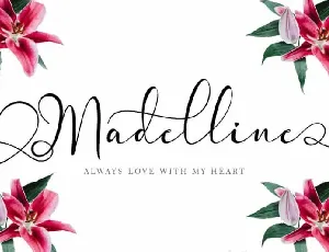 Madelline Calligraphy font