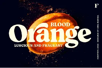 Blood Orange font