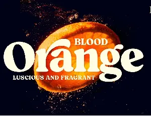 Blood Orange font