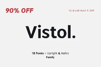 Vistol Sans Latin Pro Family font