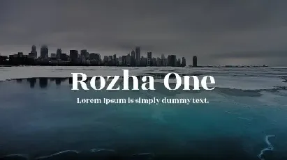 Rozha One Serif – Googles font