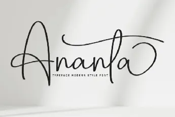 Ananta Script font