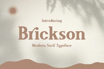 Brickson font