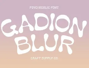 Gadion Blur font