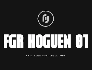 Fgr Hoguen 01 font