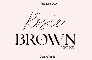 Rosie Brown font