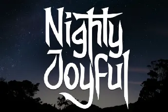 Nighty Joyful Display font