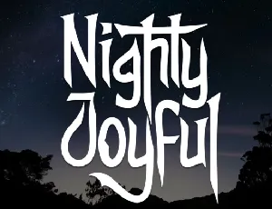 Nighty Joyful Display font