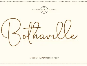 Bothaville font