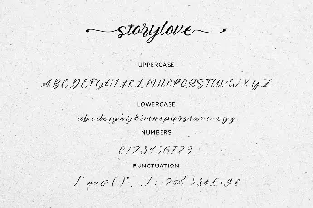 Storylove font