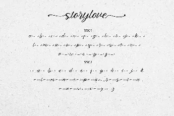 Storylove font