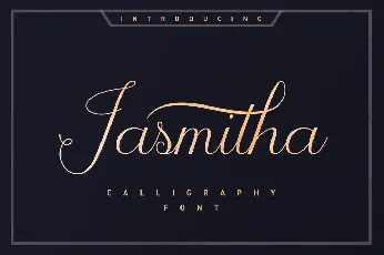 Jasmitha Script font