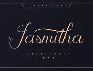 Jasmitha Script font