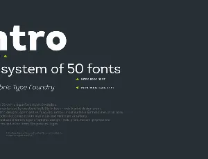 Intro Cond font