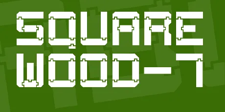 Square Wood-7 font