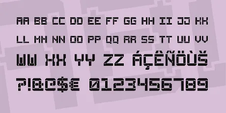 Square Wood-7 font