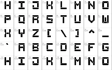 Square Wood-7 font