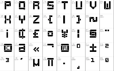 Square Wood-7 font