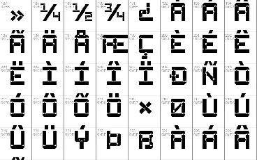 Square Wood-7 font