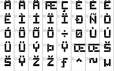 Square Wood-7 font