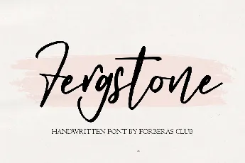 Fergstone font