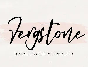 Fergstone font