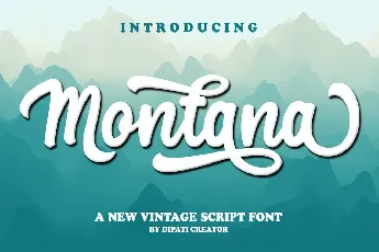 Montana Script font