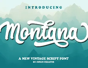 Montana Script font