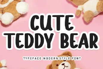 Cute Teddy Bear Display font