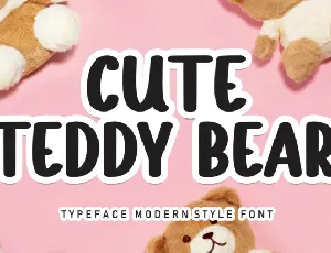 Cute Teddy Bear Display font