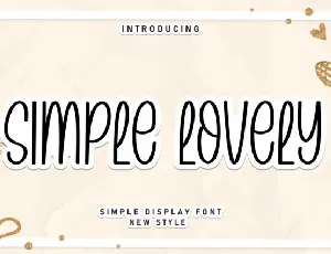 Simple Lovely Display font