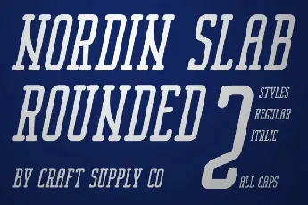 Nordin Slab Rounded font