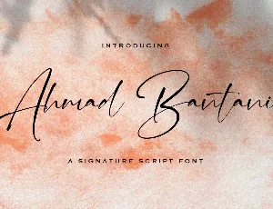 Ahmad Bantani font