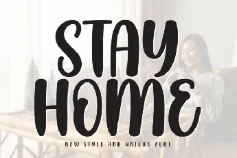 Stay Home Display font