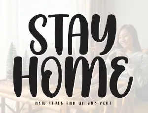 Stay Home Display font