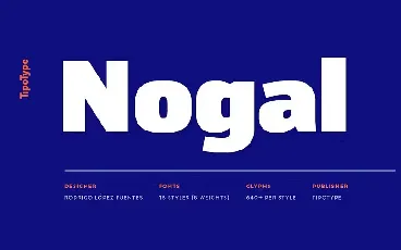 Nogal Family font