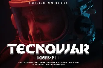 Robotic Cyborg Display font