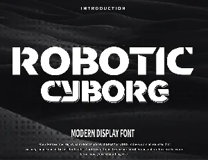 Robotic Cyborg Display font