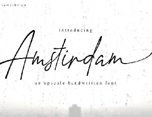 Amstirdam Handwritten Script font