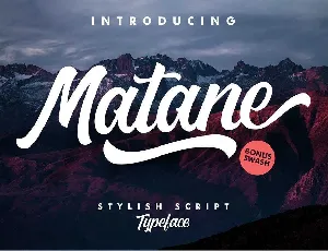 Matane Script Free Download font