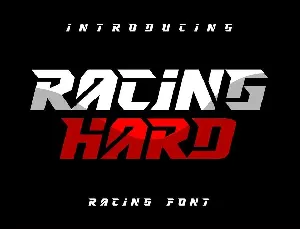 Racing Hard font