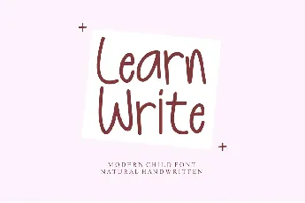 Learn Write - Personal Use font