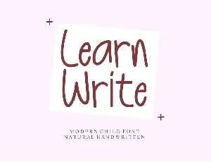 Learn Write - Personal Use font