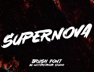 Supernova font
